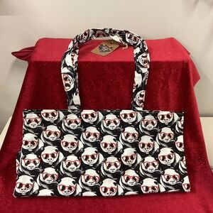Hipster panda shopper.  New